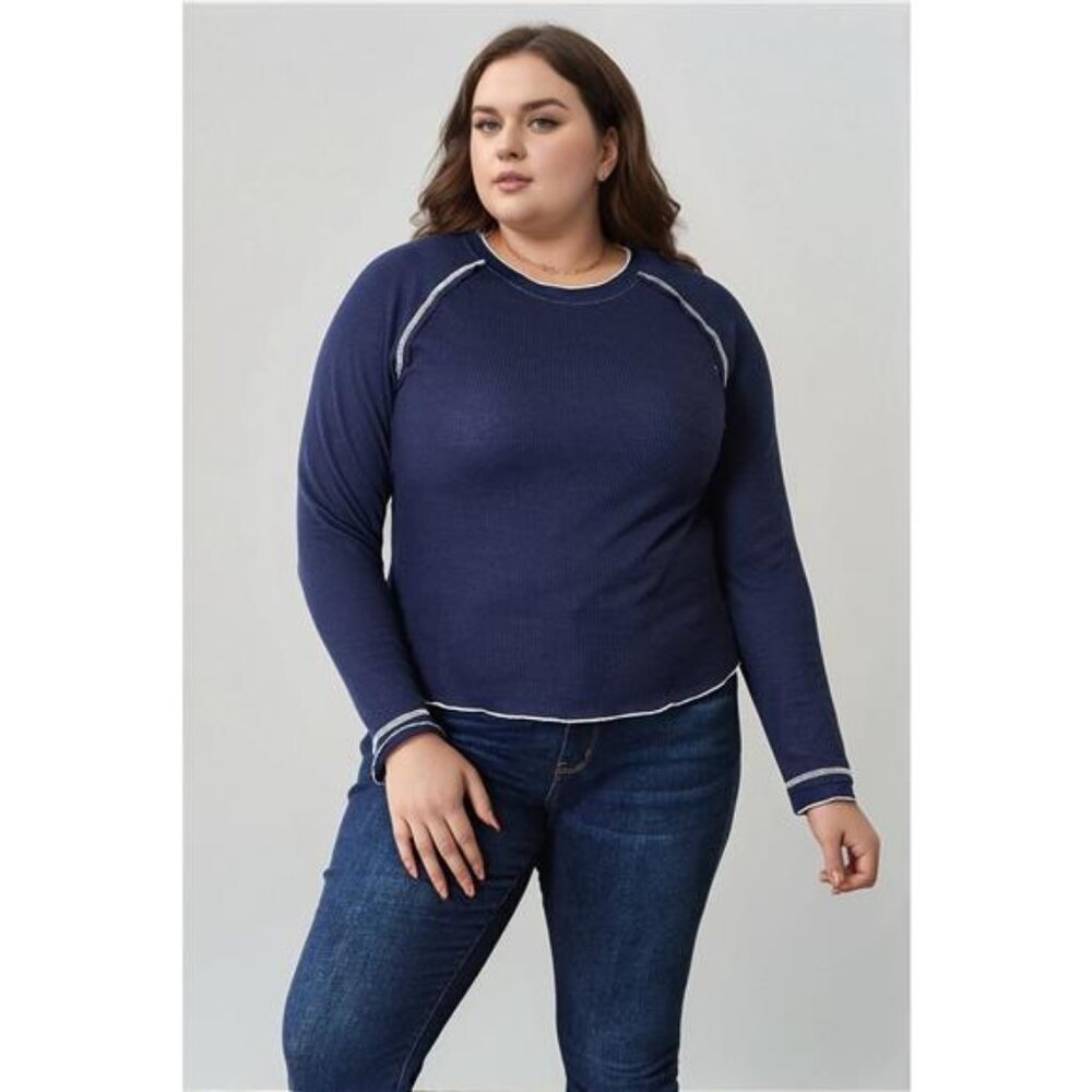 Basic Bae Long Raglan Sleeve Round Neck Top - Picture 11 of 16